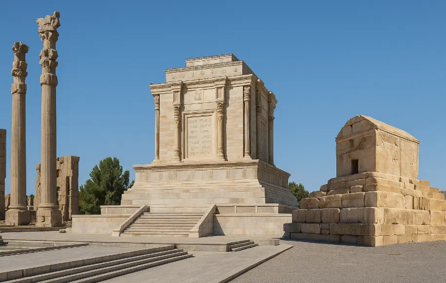 معماری آرامگاه فردوسی؛ الهام از تخت جمشید یا مقبره کوروش؟