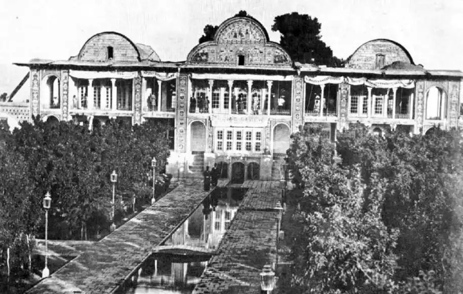 عکس قدیمی از باغ ارم شیراز